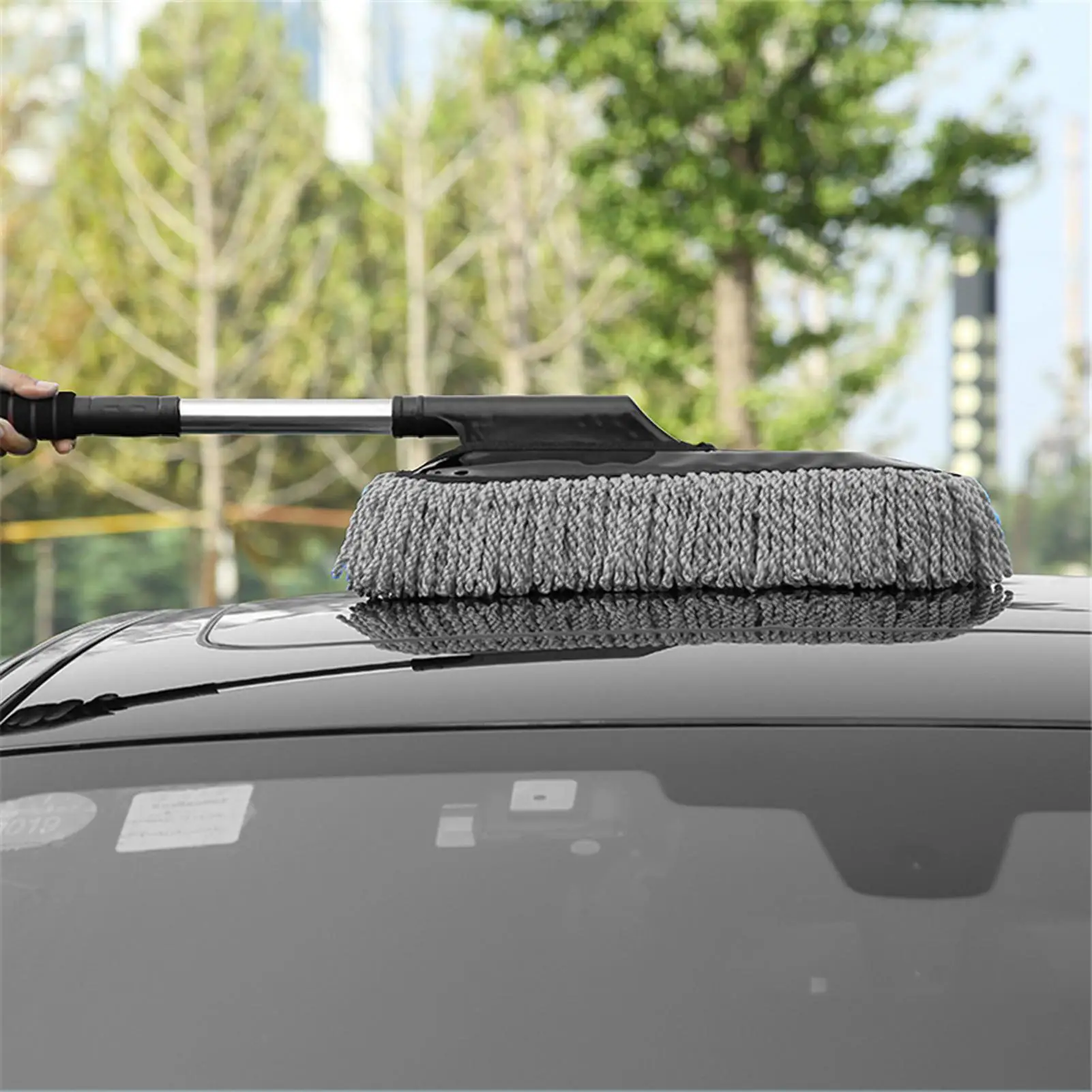 Long Handle Car Wash Microfiber Duster