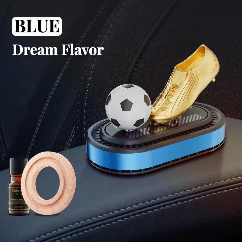 Golden Boot Shaped Solar Powered Car Air Freshener