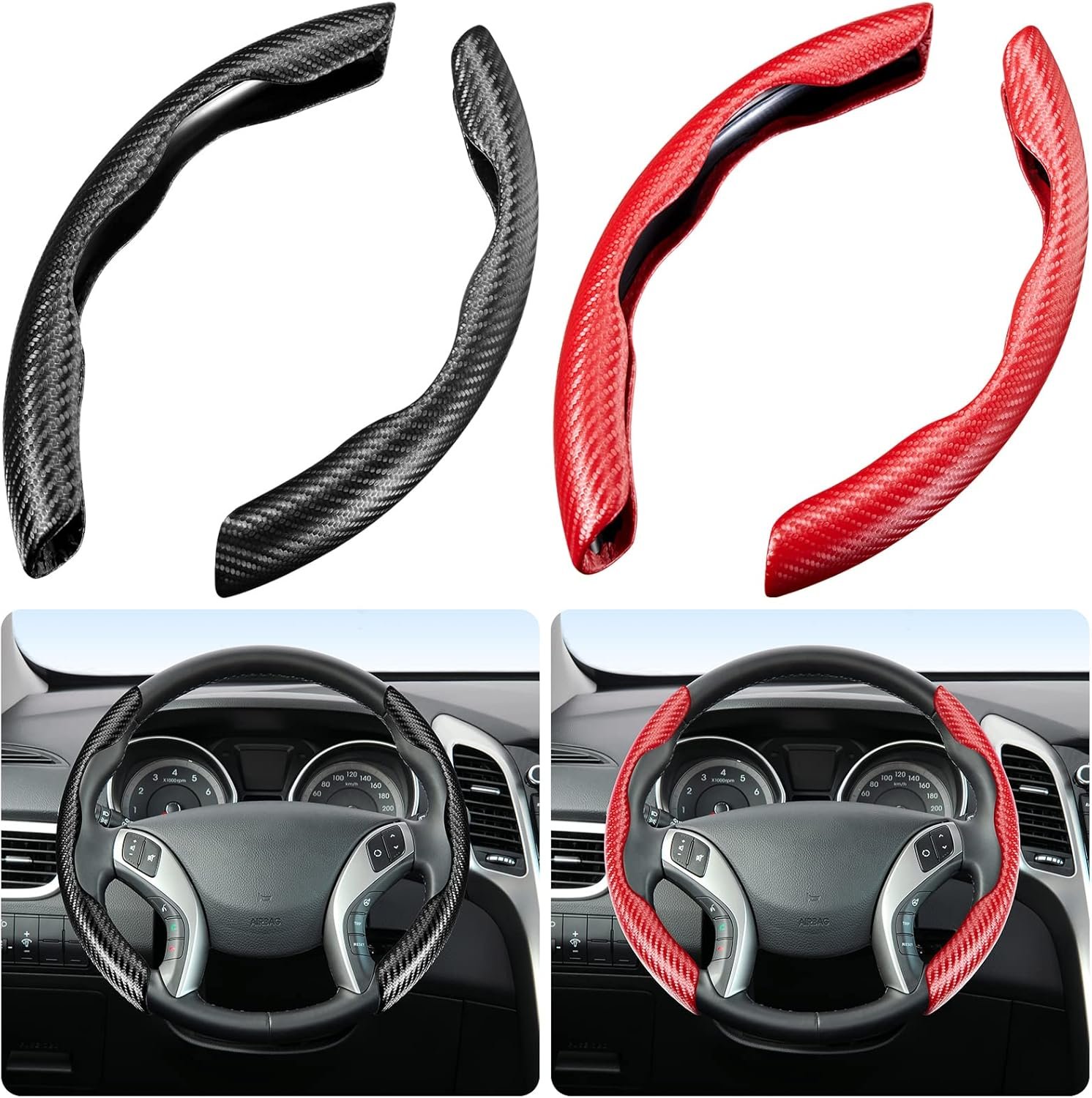 Drive Safe & Stay Stylish: আপনার গাড়ির জন্য Premium Carbon Fiber Steering Cover