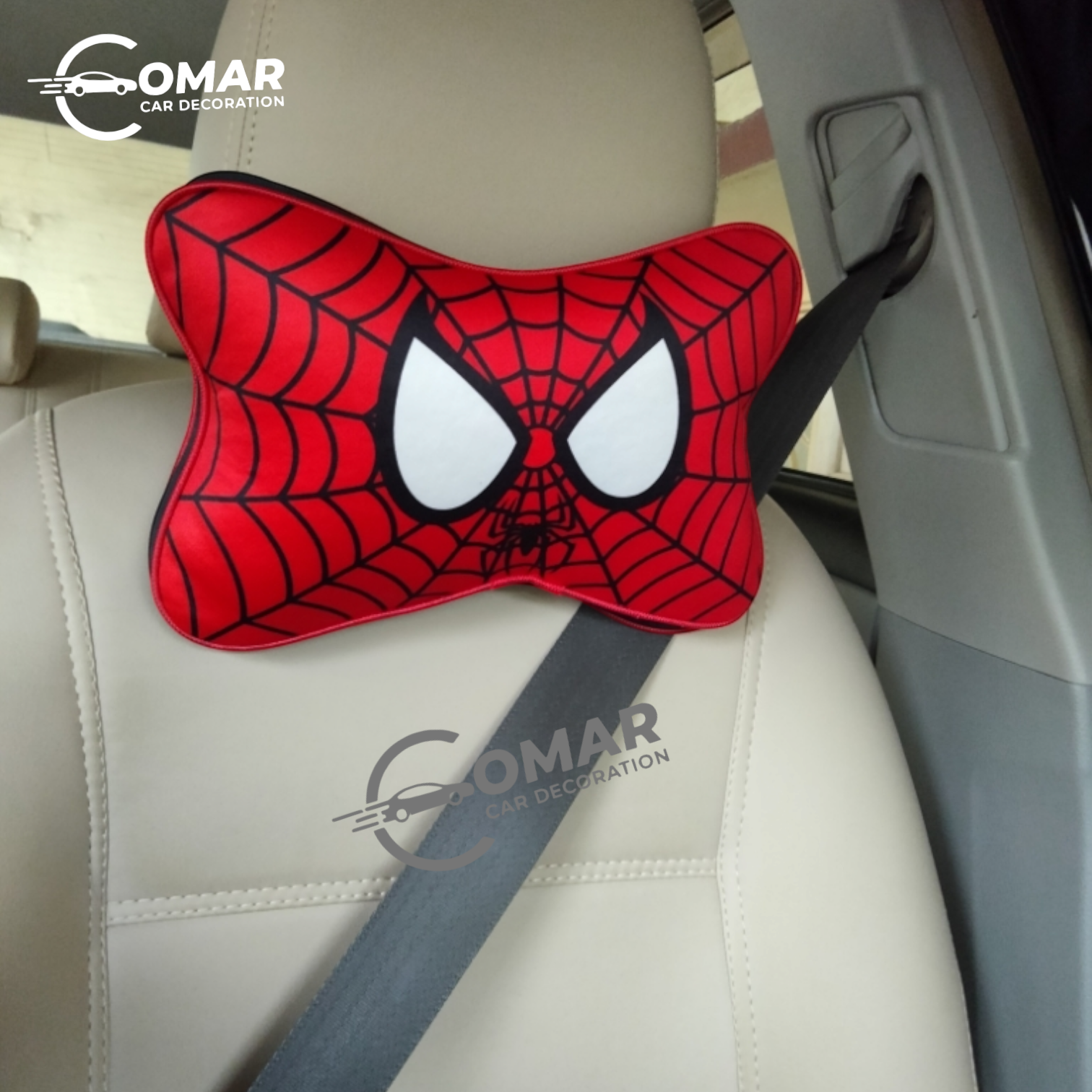Spider-Man Edition Car Headrest Pillow (Set of 2)