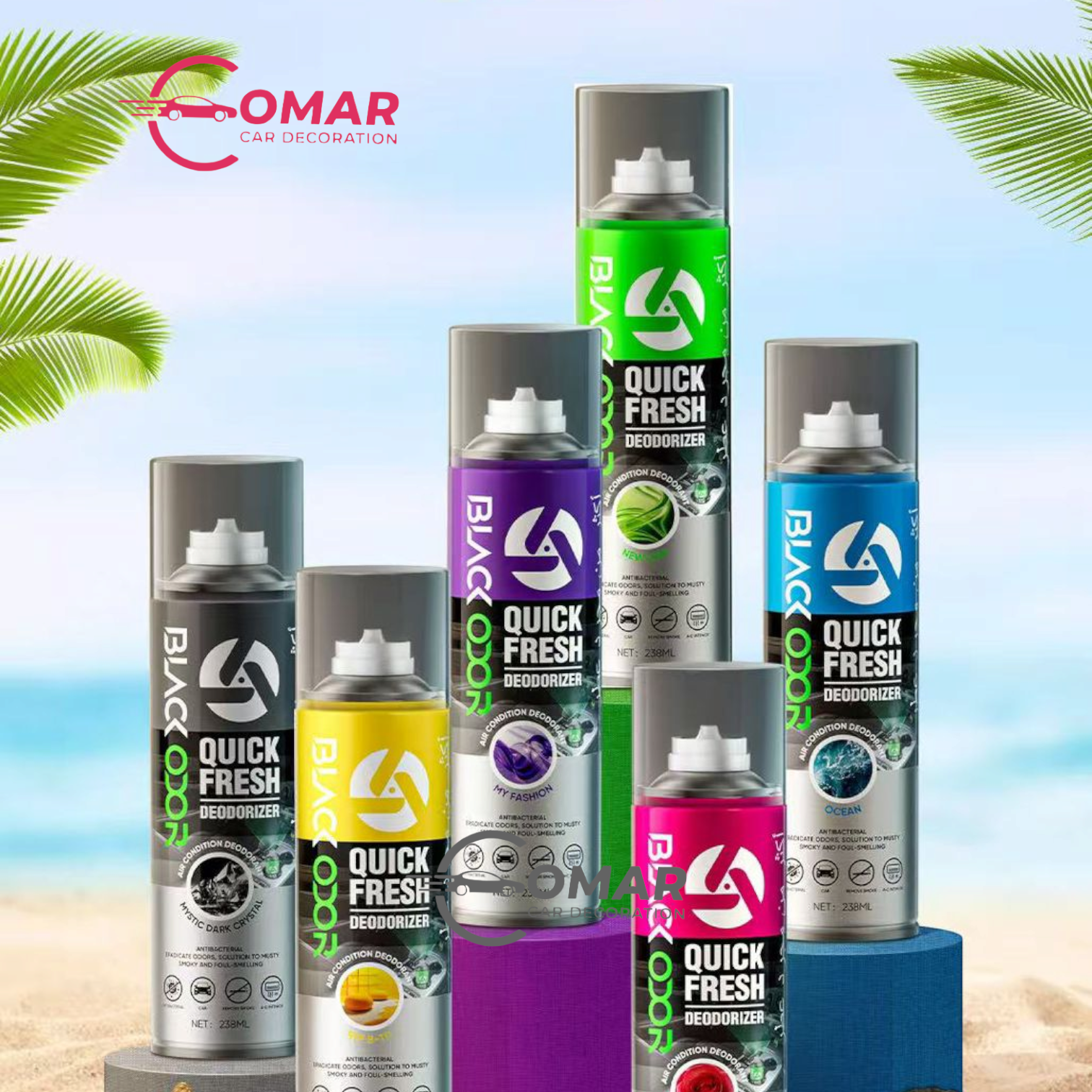 Black Odor Quick Fresh Deodorizer – মুহূর্তেই গাড়িকে করুন ব্যাকটেরিয়ামুক্ত ও সতেজ!
